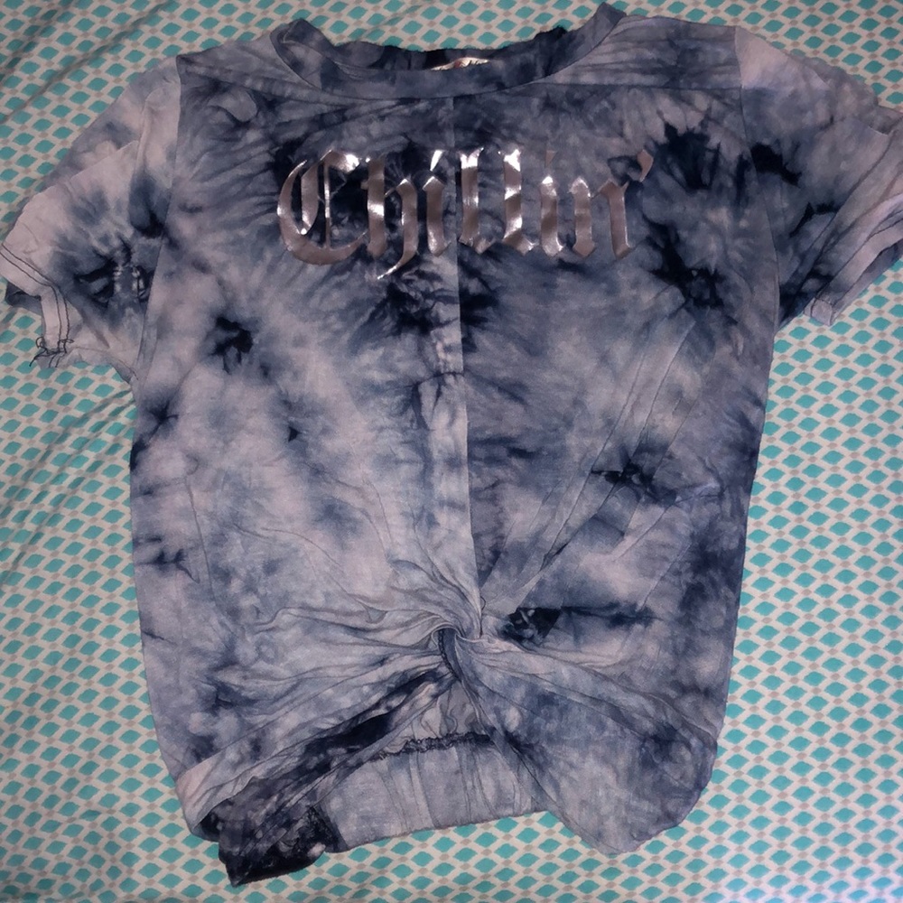 Chillin’ crop top; size medium
